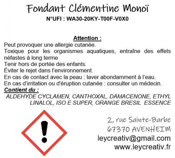 Fondant Clémentine Monoï