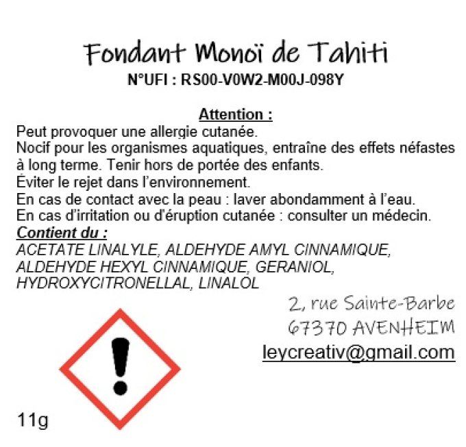 Ma fiole parfumée végane MonoÏ de Tahiti