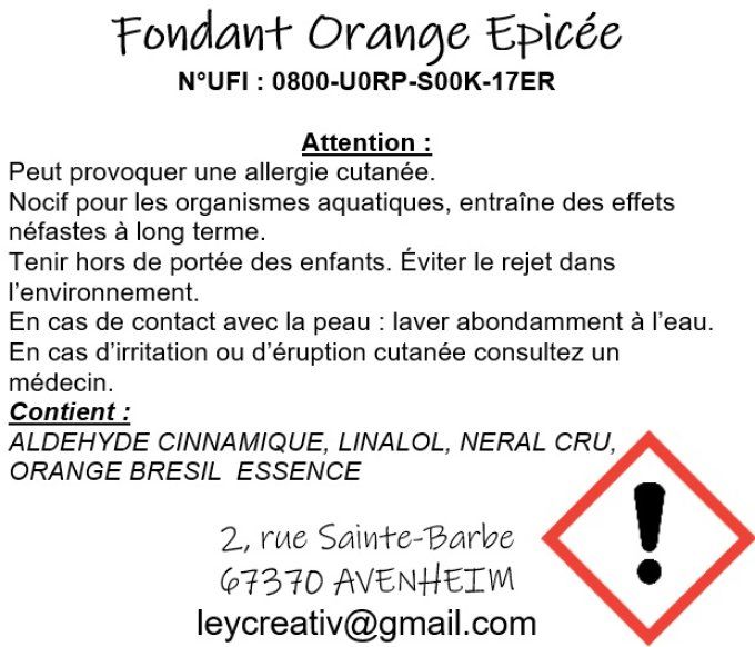 Ma fiole parfumée végane Orange épicée