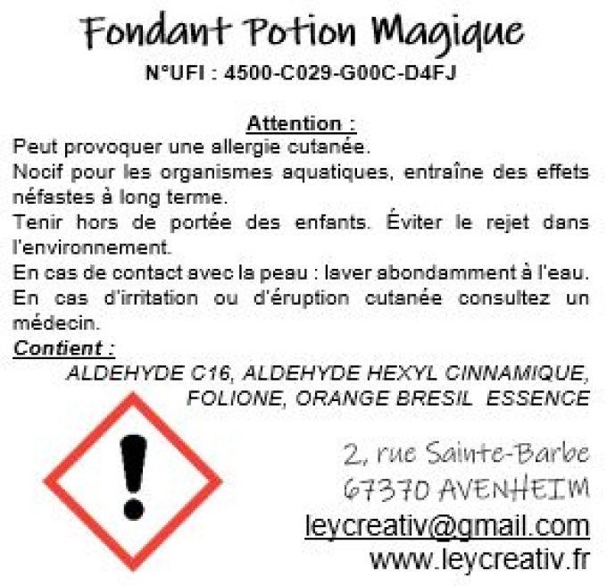 Ma fiole parfumée végane Potion Magique